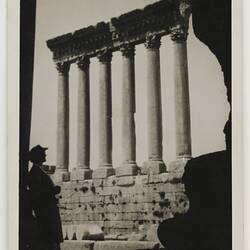 Postcard - Roman Ruins, Baalbek, Lebanon, World War II, 1939-1943