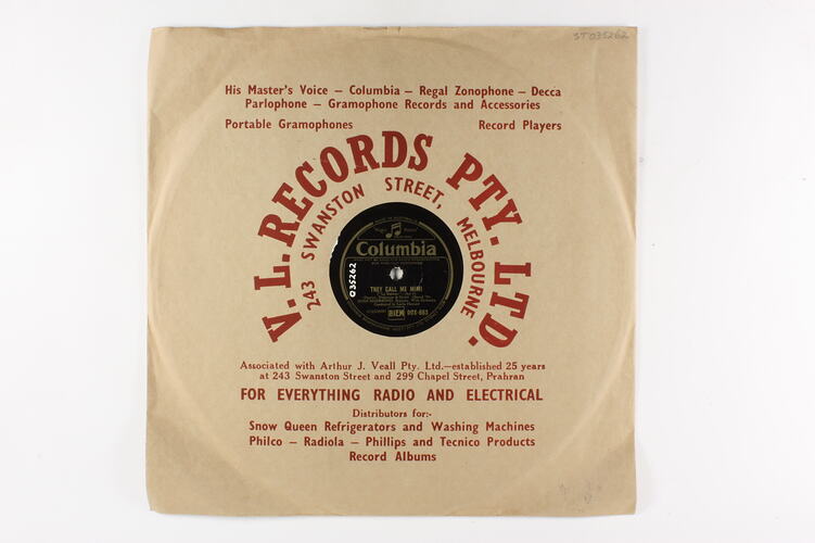 Disc Recording - Columbia Graphophone (Aust) PTY. LTD., Double-Side, 'One Fine Day' & 'They Call me Mimi', 1947-1956