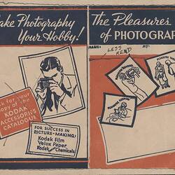 Film Wallet - Kodak Australasia Pty Ltd, 'The Pleasures of Photography', circa 1930s