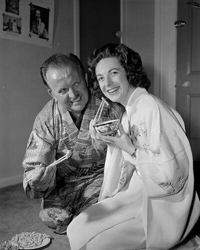 Man & Woman in Japanese Costume, Victoria, 21 Dec 1959