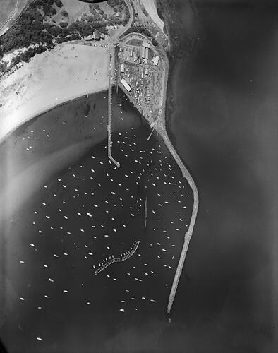 Aerial View of Port Phillip Bay, Victoria, 10 Jan 1960