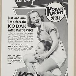 Leaflet - Kodak Australasia Pty Ltd, 'Prints to be Proud Of', 1930s
