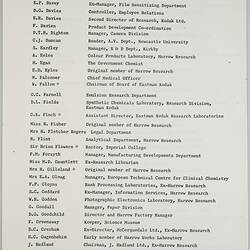 Booklet - 'Kodak Harrow Research Division 50 Years', Harrow, England,1978