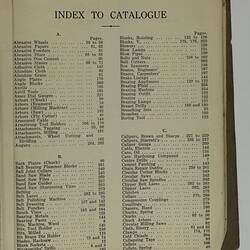 Specific Product Catalogue - Bevan & Edwards Pty Ltd, Engineering Tools circa 1930.
