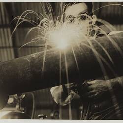 Kodak Australasia Pty Ltd, Jim Myers Welding Pipe, Abbotsford, Victoria, 1930s