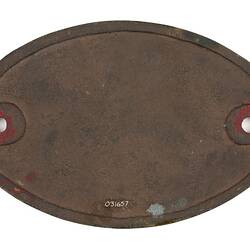 Replica Locomotive Builders Plate - East Indian Railway, Jamalpur Works, India, 1915