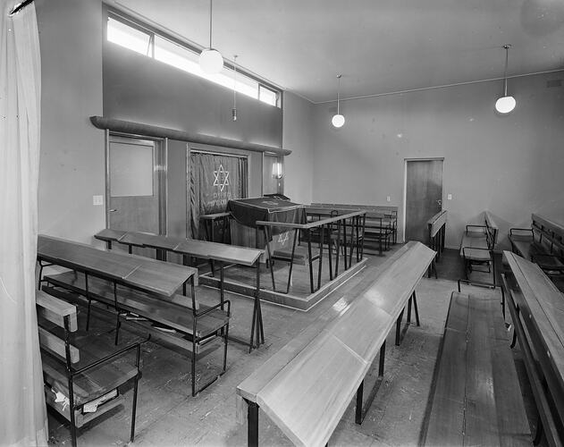 Australian Jewish Welfare & Relief Society, Prayer Room, South Yarra, Victoria, Nov 1958