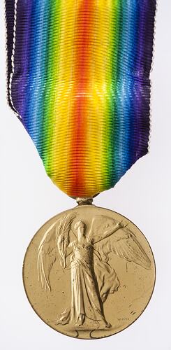 Medal - Victory Medal 1914-1919, Great Britain, Private A.R. Davidson, 1919 - Obverse