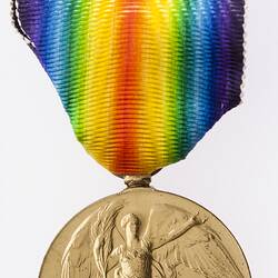 Medal - Victory Medal 1914-1919, Great Britain, Private A.R. Davidson, 1919 - Obverse