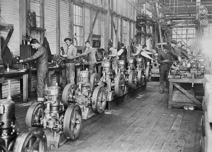 Photograph - Sunshine Harvester Works, Scott Engine Works, Sunshine, Victoria, 1913