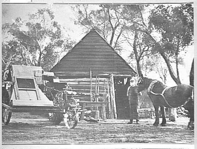 "SCENE OF THE [MCKAY] FARM SMITHY AT DRUMMARTIN, VIC"