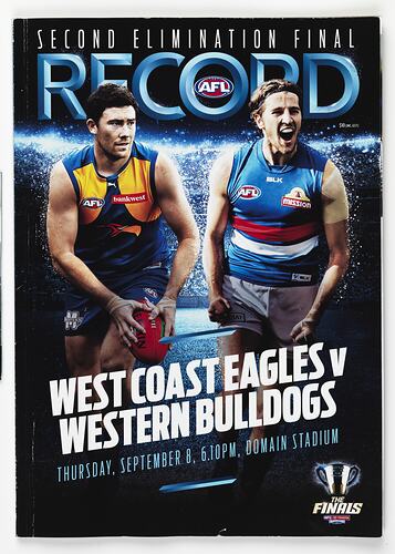 Football Record - Second Elimination Final, Western Bulldogs Versus West Coast Eagles, Perth, 8 Sep 2016