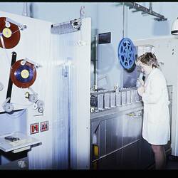 Slide - Kodak Australasia Pty Ltd, Motion Film Processing Machine, CP&P, Building 20, Coburg, 1974