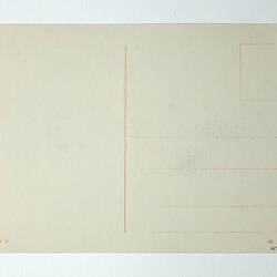 Printed back of postcard.
