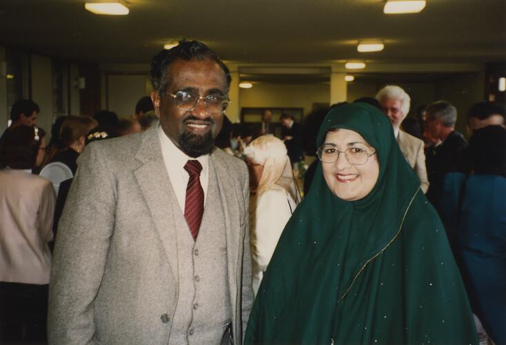 Dr Abdul Khaliq Kazi and Roshan Kazi in Melbourne, 1964
