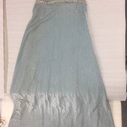 Dress - Full-Length, Blue Lurex, Sylvia Motherwell, circa 1970s