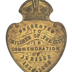 Medal - City of Footscray Jubilee, 1909 AD