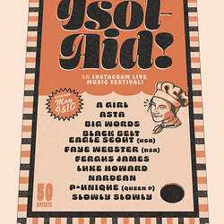Isol-Aid Online Music Festival, Edition 8, Designed by Sebastian White, 9-10 May 2020