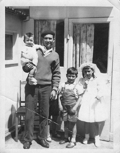 Domenico Annetta & Daughter Lucy On Her First Communion Day, Brunswick, 1961