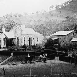 Negative - 'Ercildoune' Homestead & Gardens, Ballarat District, Victoria, pre 1875