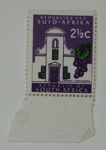Stamp - South Africa, 2 1/2 cent, 1959