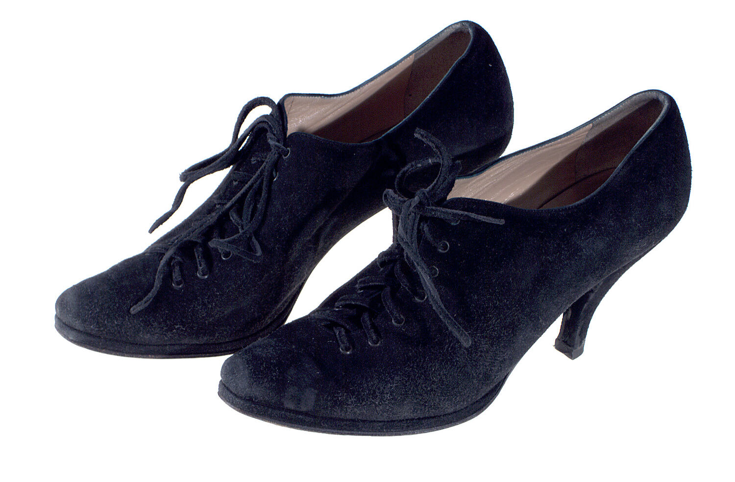 Shoes - Maud Frizon, Lace-up, Black Suede