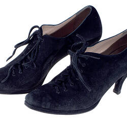 Shoes - Maud Frizon, Lace-up, Black Suede