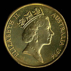 Australia, Dollar, 10th Anniversary of introduction of dollar coin, Reverse