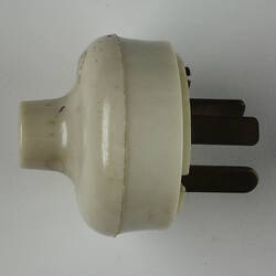 White plastic electrical plug.