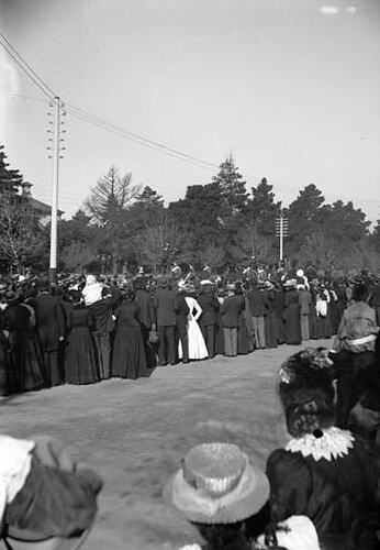 Stereograph - Glass, Royal Escort, Federation Celebrations, 1901
