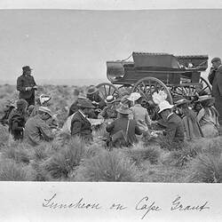 Photograph - 'Luncheon on Cape Grant', by A.J. Campbell, Phillip Island, Victoria, Nov 1902