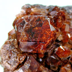 Detail of clear red crystals.