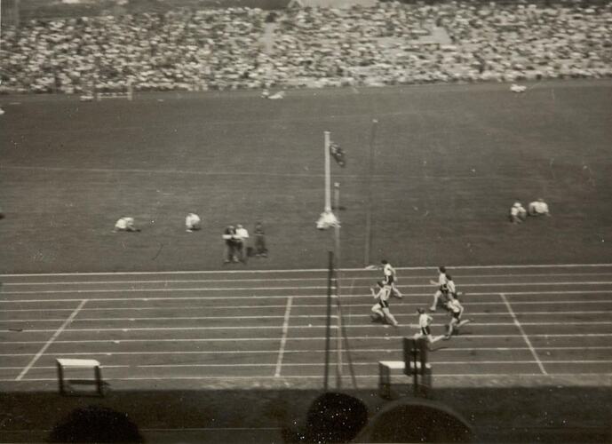 Digital Photograph - Women's 100 Metres Race, Australian Olympic Athletics Trials, Melbourne, October 1956