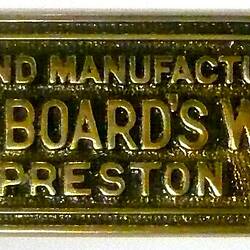 Tram Builder's Plate - Melbourne & Metropolitan Tramways Board