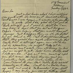 Letter - Roy Phillips to Son, Aircraftman Royce Phillips, Personal, 17 Feb 1942