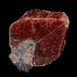 Red mineral specimen.