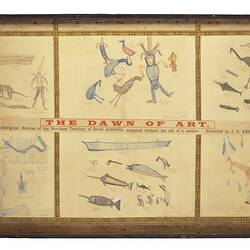 Drawing. Larrakia. Darwin, North, Northern Territory, Australia. 1888