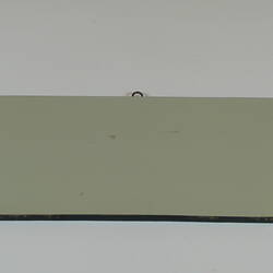Painted board showing sample of colour grey.
