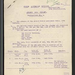 Diary - World War I, 13th Australian Field Ambulance, 1916-1919