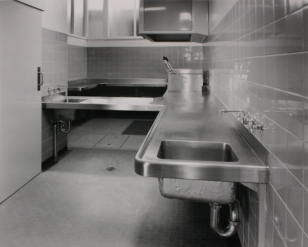 Photograph - Kodak Australasia Pty Ltd, View of Kitchen in Amenities Building 9, Kodak Factory, Coburg, circa 1965