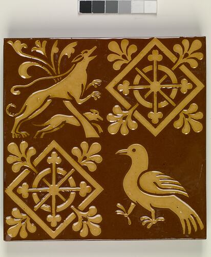 Wall Tile - Gothic Revival, Campbell Brick & Tile Co., Stoke-on-Trent, England, circa 1880