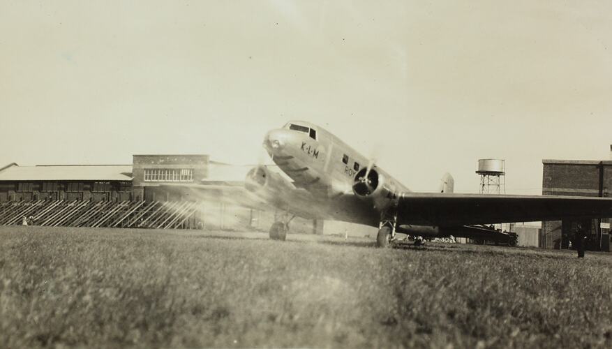 Photograph - K.L.M. Royal Dutch Airlines, DC-2 Aeroplane, Victoria, Oct 1934