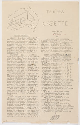 Newspaper - Fair Sea Gazette (August 17, 1949)