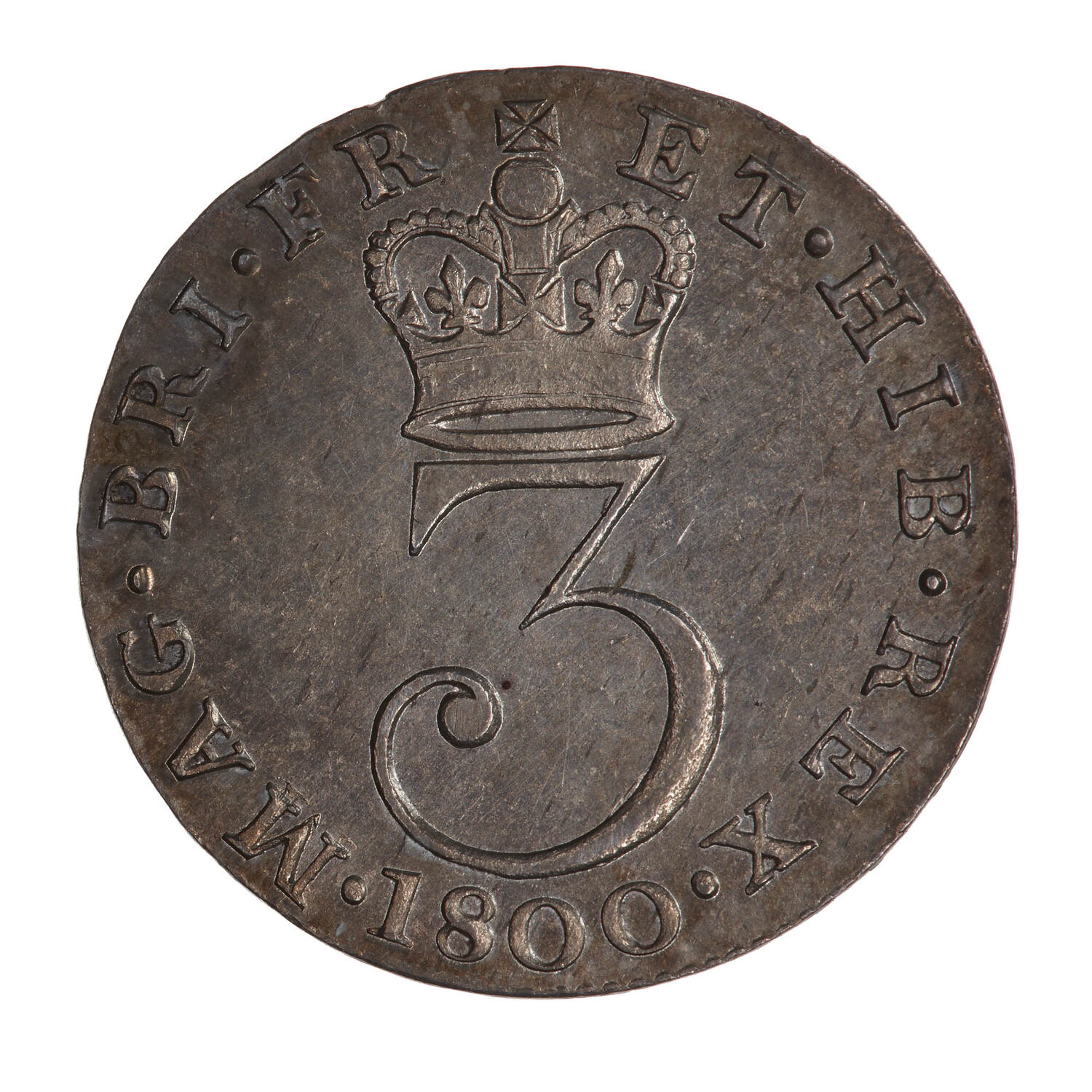 Coin - Threepence, George III, Great Britain, 1800