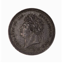 Coin - Twopence, George IV, Great Britain, 1823 (Obverse)