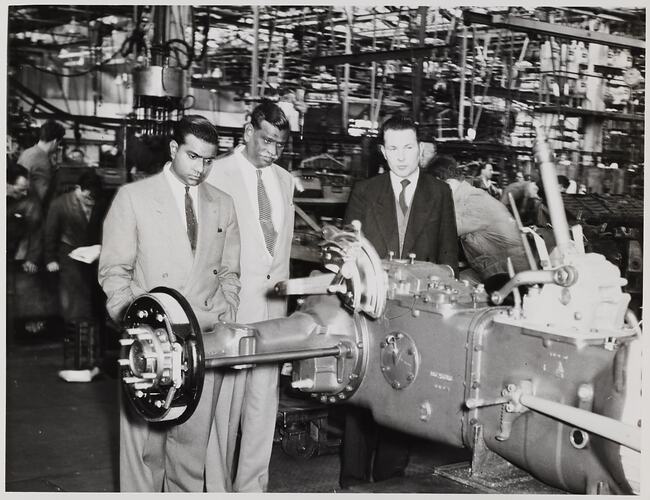 Photograph - Massey Ferguson, Men Visiting the Production Line, Banner Lane, Coventry, England, circa 1961