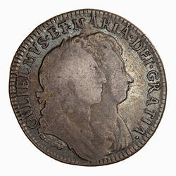 Coin - 1 Shilling, William and Mary, Great Britain, 1693 (Obverse)