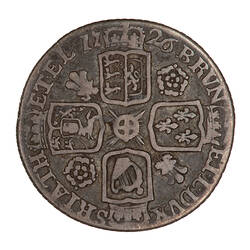 Coin - Sixpence, George I, Great Britain, 1726 (Reverse)