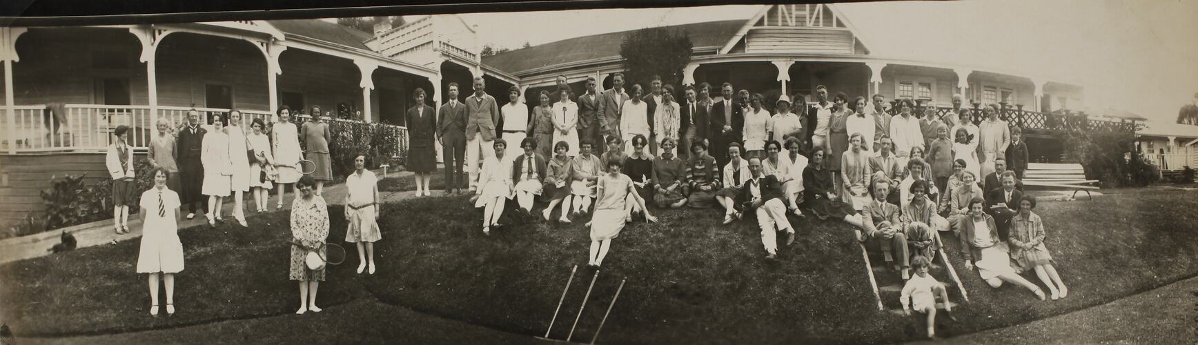 Photograph - Group Portrait, Carinya Guest House, Lorne, Victoria, circa 1930s