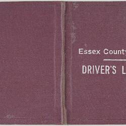 Driver's Licence - Issued to Archibald Gordon Maclaurin, Essex County Council, 4 Mar 1927
